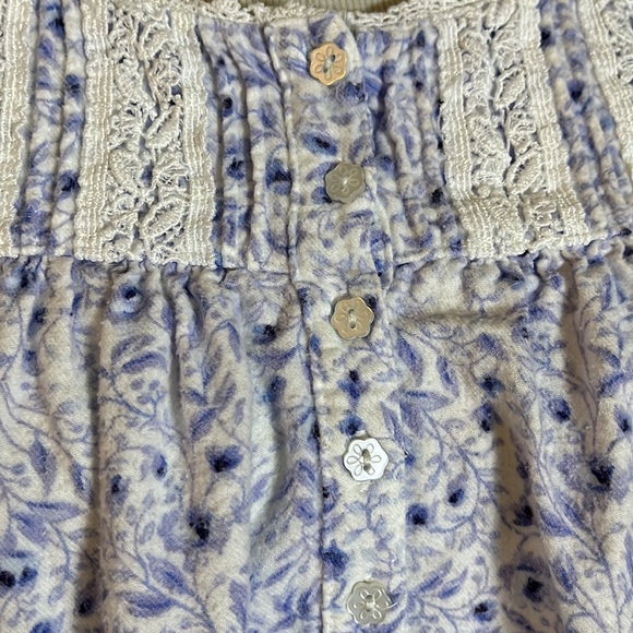 EILEEN WEST Size Large Cotton Flannel Long Nightgown Modest Soft Cozy Timeless - Picture 8 of 15